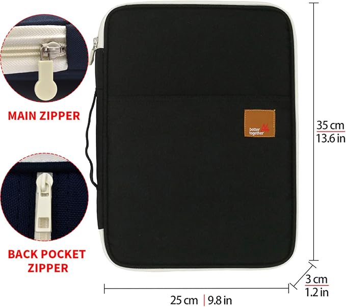 Document A4 Bag Case Waterproof Organizer Portfolio Office Travel Zipper - Image 2