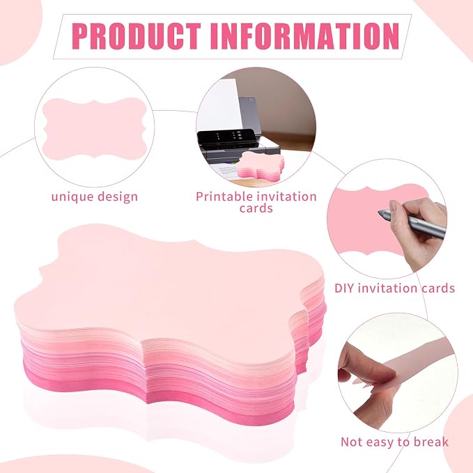 150 Pack Pink Index Cards 3x5 Colored Blank Index Cards Lavender Cardstock - Image 3