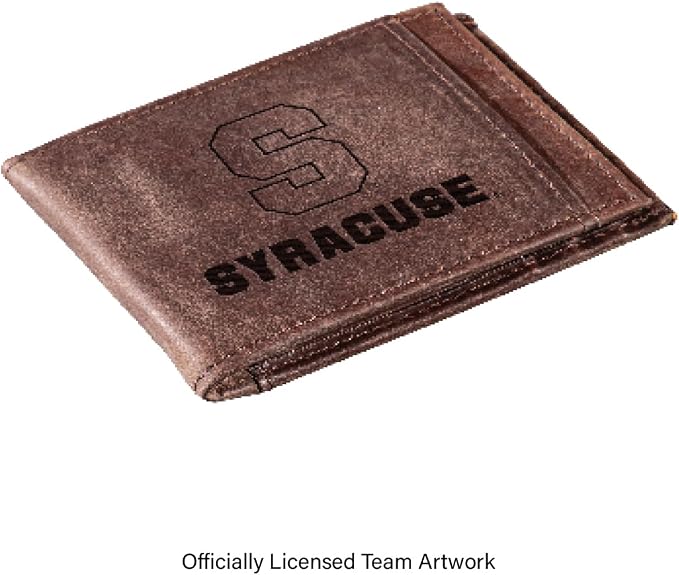 Team Sports America NCAA Syracuse University Front Pocket Slim Wallet - Image 2