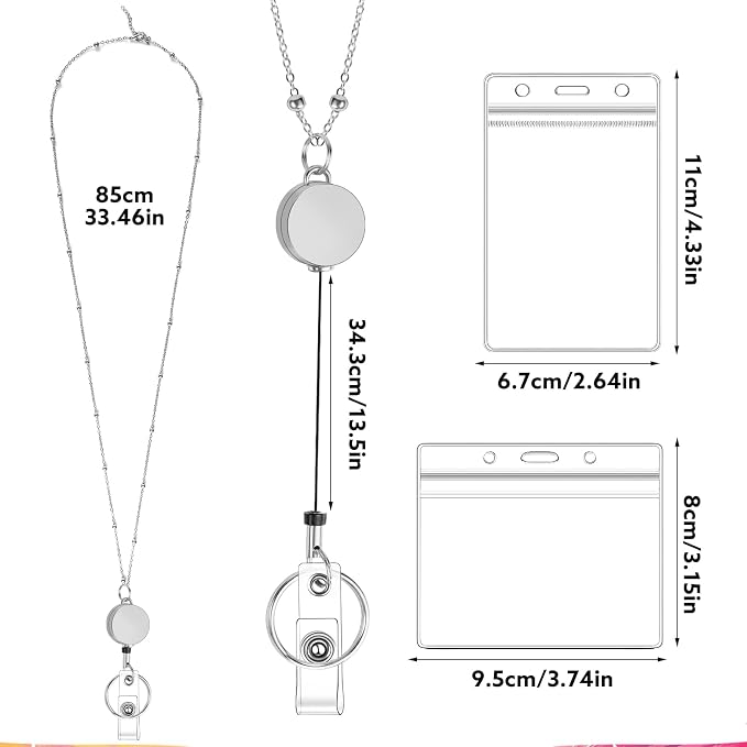 Lanyards for Id Badges 3 Pack Badge Lanyard - Image 2