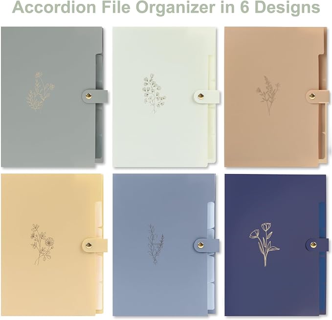 EOOUT 6pcs Expanding File Folders - Image 3