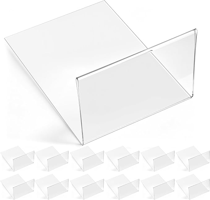 Containlol 15 Pieces Moveable Shelf Label Holders Clear Shelves Tags Moveable - Image 8