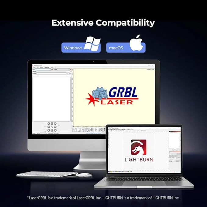 CREALITY FALCON2 40W Laser Engraver Machine with Air Assist, 240W Laser Engraver and Cutter Machine for Wood Metal Crafting Customized Gift and Batch Produce-DeskLoop Office