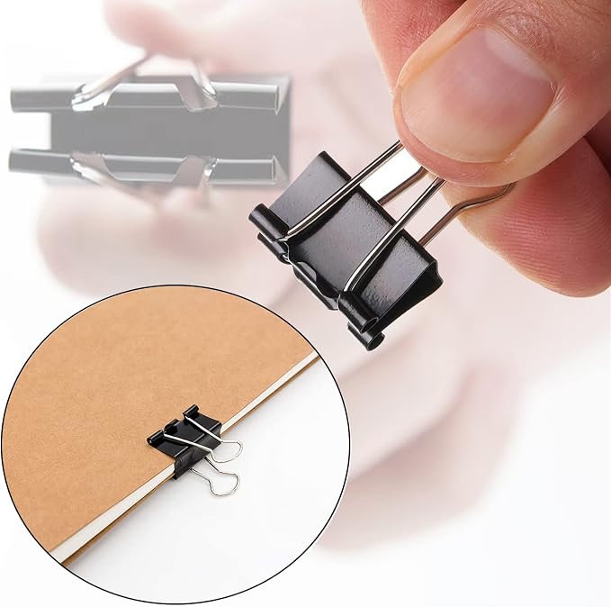 144 Pcs Binder Clips, 1-Inch Medium Paper Clamps - Image 7
