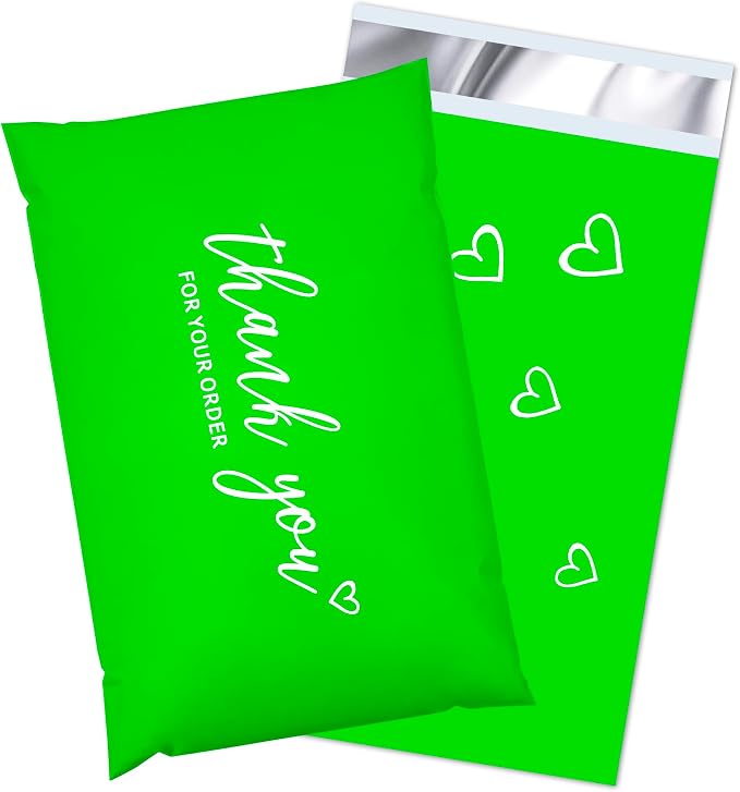 JinRuiKJ Thank You Poly Mailer 6x9 Inch 100 PCS, Shipping Bags by JinRuiKJ