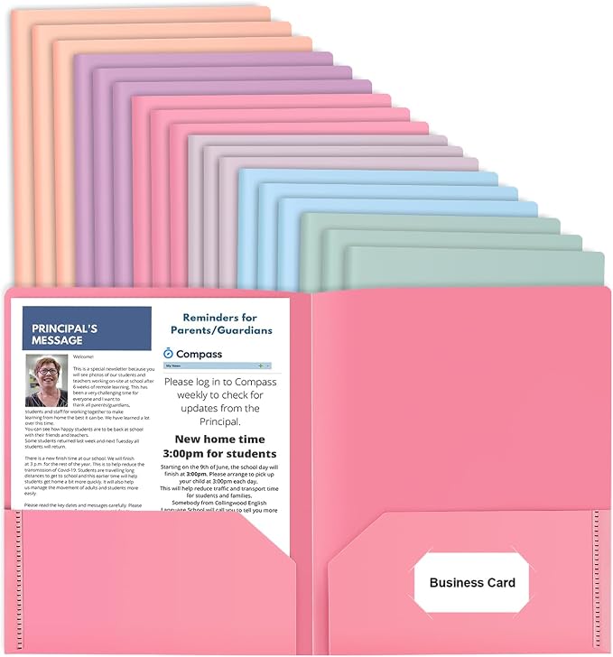 habgp 18 Pack Colored File Folders by HABGP