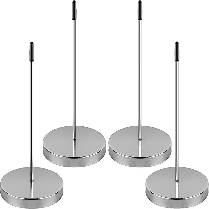 4 Pack Ticket Spike, Metal Bill Holder, Straight Rod Spike, Reliable Receipt by CHTUGEM