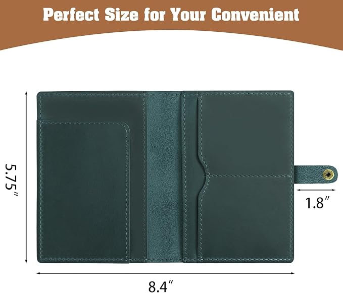 Jack&Chris Genuine Leather Passport Holder - Image 3