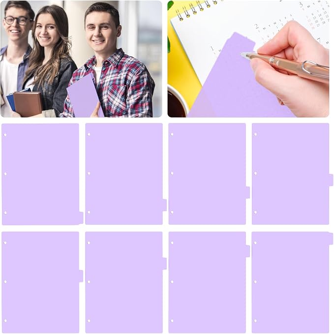 3 Ring Pink Binder Dividers - Image 7