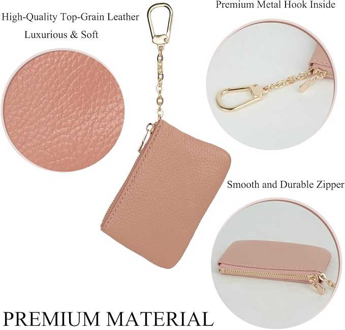 Full Grain Leather Coin Purse - Image 4