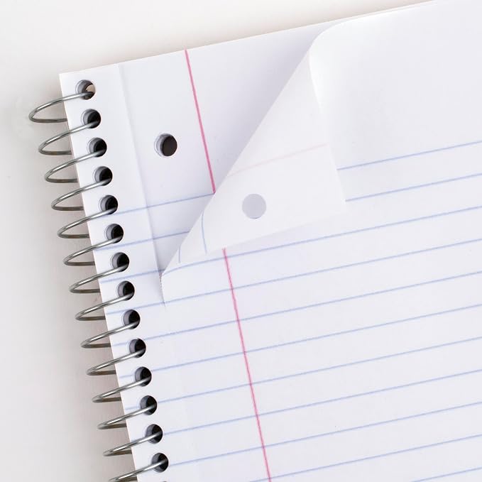 Mead Spiral Notebook, 1 Subject, College Ruled Paper, 7-1/2" x 10-1/2" - Image 2