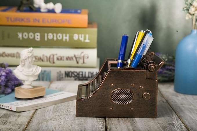 Retro Typewriter Pen Holder Desk Organizers - Image 7