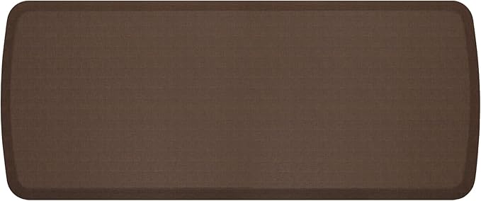 GelPro Elite Premier Gel & Foam Cushioned Anti-Fatigue Kitchen Floor Comfort Mat, Padded Stain-Resistant, Waterproof, Non-Slip Comfort Padded Desk/Office Mat, 20" x 48", Linen Truffle-DeskLoop Office