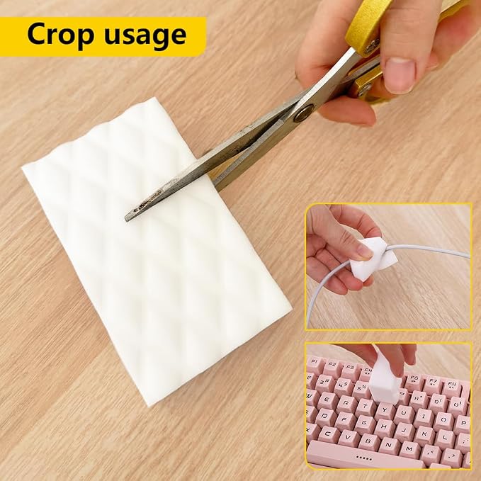 Magic Sponge Eraser, 50 Pack 2X Density Melamine Foam Cleaner - Image 4