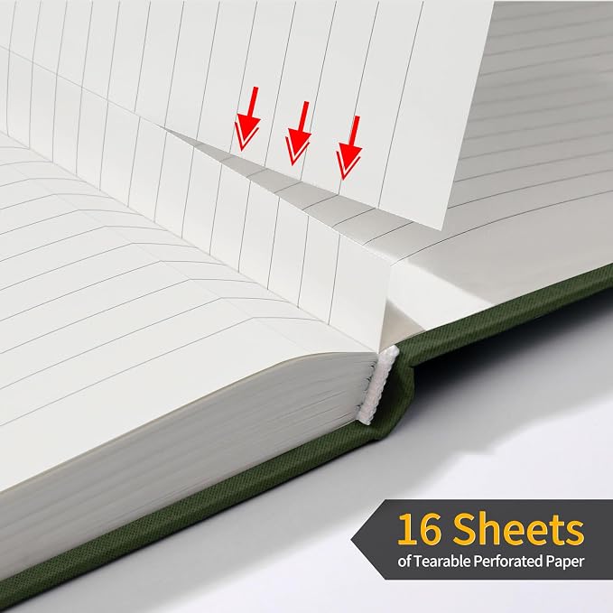 Annecy Lined Journal Notebook, Hardcover Leather Journal - Image 4