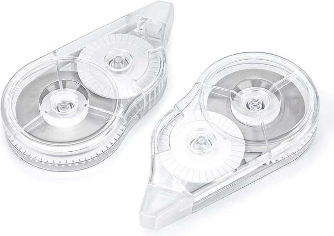 2 Pcs Correction Tape, 98.43 Ft White Wrong Out Tear-Resistant Bulk, Instant by JEFURE