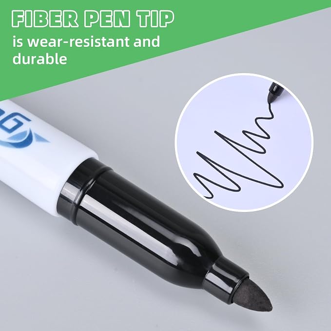 Cgerma Permanent Markers Bulk Fine Point, Quick Drying, Fade Resistant - Image 8