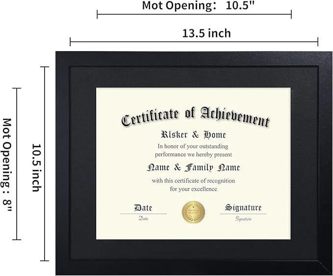 ELSKER&HOME 8.5x11 Diploma Frame Black - Image 5