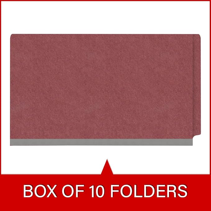 Ecom Folders Top Tab Pressboard Classification Folders | Legal Size 25 Pt Stock - Image 6