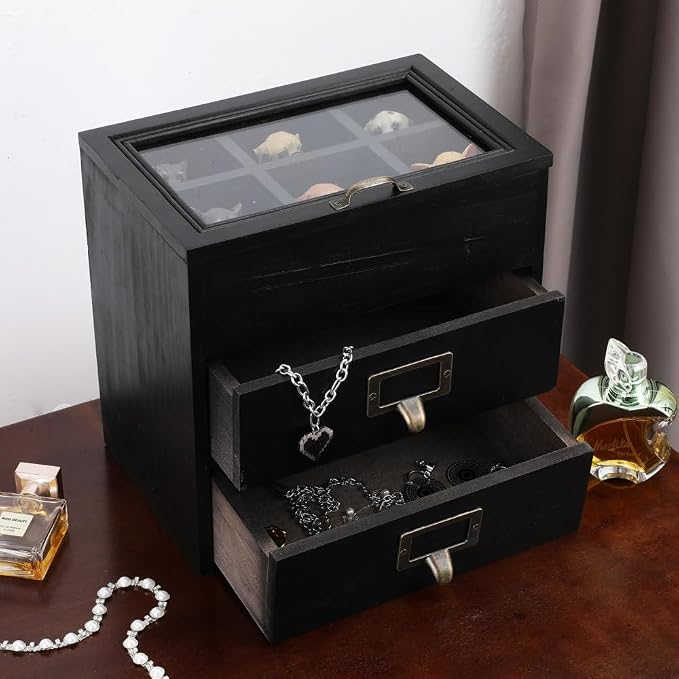 Wooden Storage Box Wooden Desk Organizer - Image 2