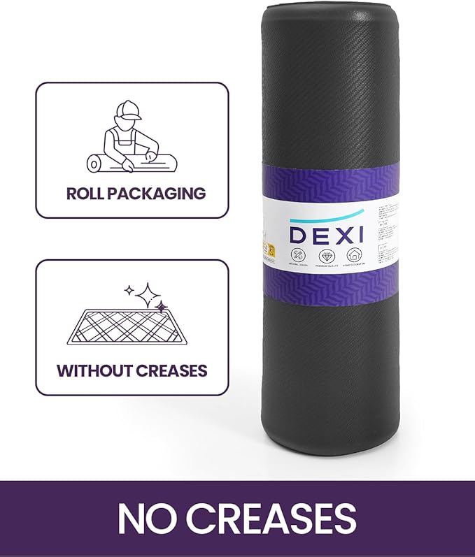 DEXI Kitchen Mat Cushioned Anti Fatigue, Non Slip Waterproof Comfort Standing Floor Rug for Kitchen, Office, Sink, Laundry, 70x20, Black-DeskLoop Office