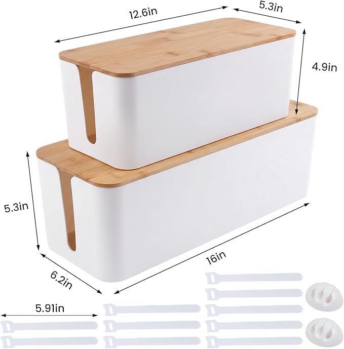 2 Pack Cable Management Box - Image 3