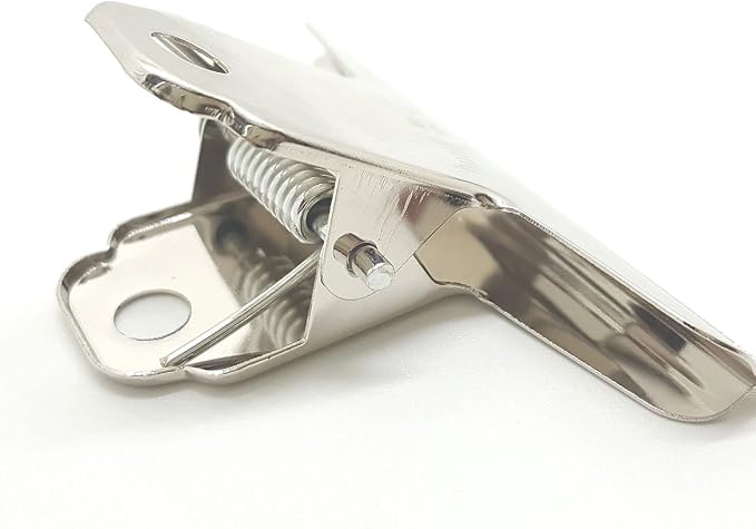 Daycount® Pack of 3 Bulldog Clips 3 Inch, Stainless Steel Large Metal Hinge - Image 4