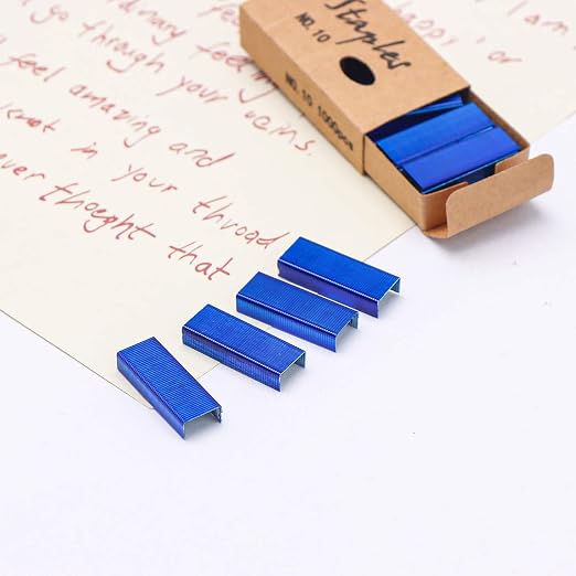 Blue No.10 Staples Mini Staples Refill 1000/Box 2 Boxes/Pack 2000 Count #10 - Image 7