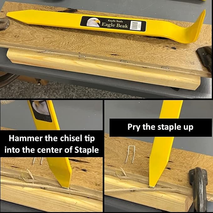 Keyfit Tools Eagle Beak Hardwood Flooring Staple Remover Puller Tool Siding - Image 2