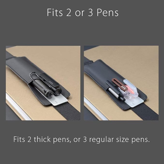 Adjustable Elastic Band Pen Holder, Pencil Holder, Pen Sleeve Pouch - Image 5