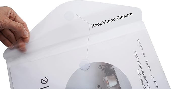 8.5 x 11 Clear Letter Sized Plastic Envelopes Document File Storage Holder 10 - Image 5