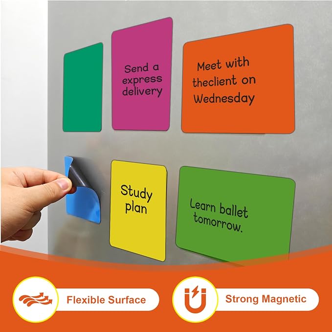 42-Pack 4" x 2" Magnet Labels, Magnetic Dry Erase Notes - Image 4