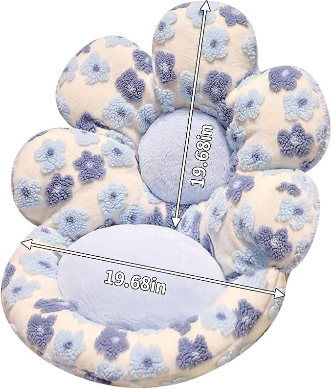 Flower Chair Cushion with Backrest Comfortable Office Chair Pad Student - Image 2