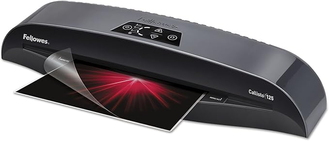 Fellowes Callisto 125 Laminator, 12.5-Inch (57291), Silver/Black-DeskLoop Office