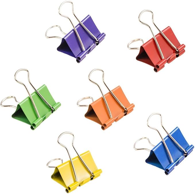 JAM PAPER Colorful Binder Clips - Image 2