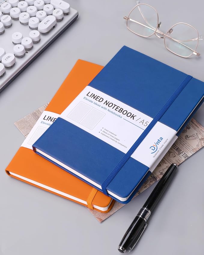 Dynta Hardcover Journal Notebooks, 8.4 x 5.8 inch, 7 Colors Classic Ruled - Image 7