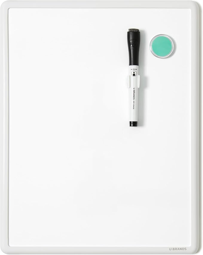 U Brands Contempo Magnetic Small Whiteboard, Mini White Board by UBrands