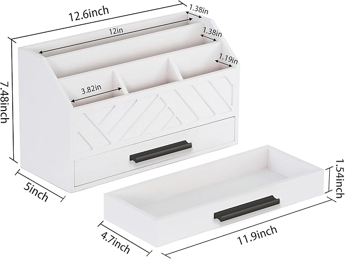 dreampossible Wood Desk Organizer and Accessories - Image 6