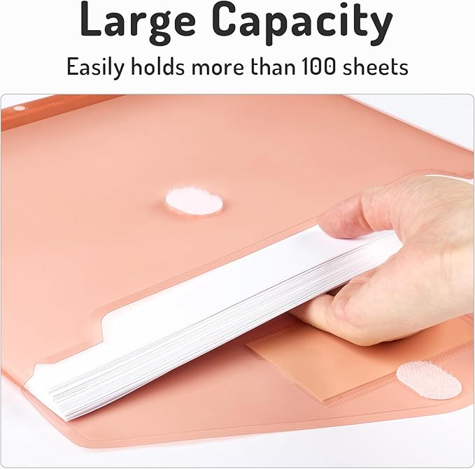 Forvencer Binder Pocket, 10 Pack Super Heavyweight Plastic Folders - Image 5