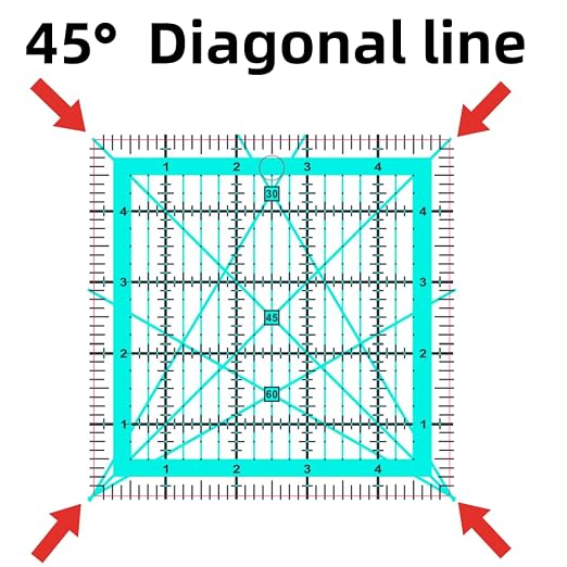 Quilting Rulers, 5 Quilting Square Rulers, Quilting Rulers Templates - Image 3