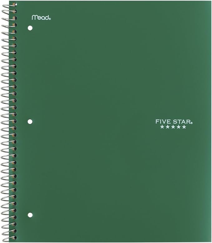 Five Star Spiral Notebook + Study App, 5 Subject, College Ruled Paper, 8-1/2" x - Image 8