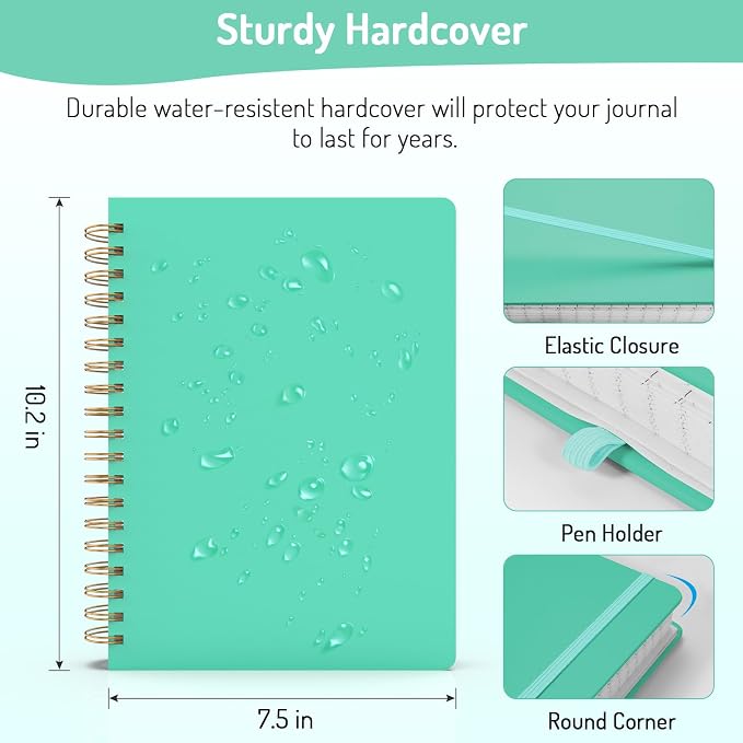 Forvencer Lined Spiral Journal Notebook - Image 6