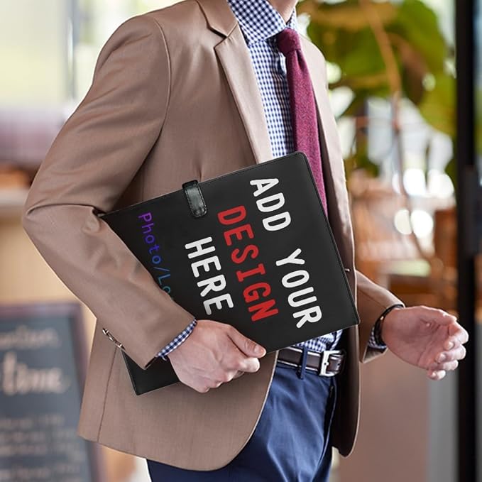 Personalized Padfolio Clipboard Folder Add Your Own Logo Text Text, Custom - Image 3