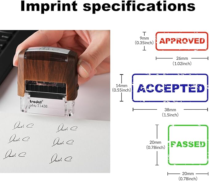 Custom Stamp-Rubber Stamps Custom,self Inking Stamps Personalized-Address Stamps Self Inking Personalized, Signature Stamp for Business, Office, Personal Use (0.78inch x0.78inch)