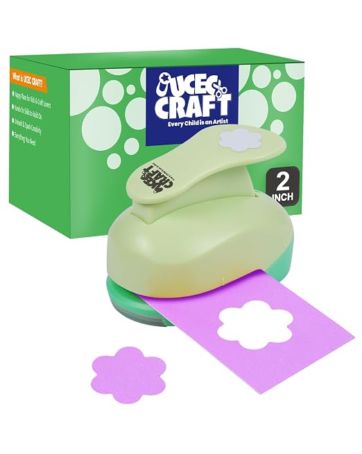 UCEC 2 inch Paper Punch Flower Hole Punch Flower Punches by UCEC