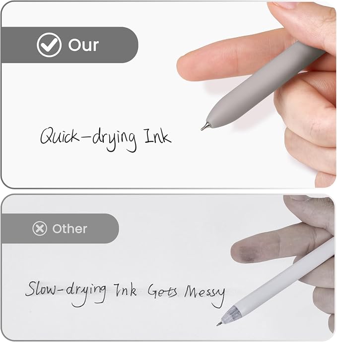Sooez Gel Pens, Quick Dry Medium Point Smooth Writing Pens, Retractable Cute - Image 4