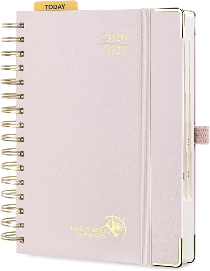 POPRUN 2026-2027 Daily Planner One Page Per Day, 5.75" x 8.5", Academic Daily by POPRUN