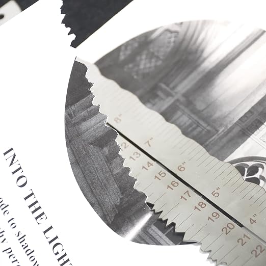Stainless Steel Metal Paper Tearing Ruler - Image 2