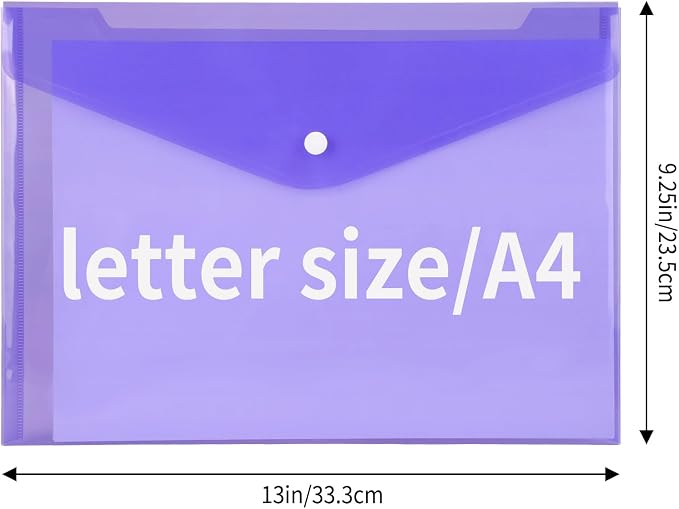 EOOUT 28pcs Plastic Envelopes, Plastic Folders - Image 2