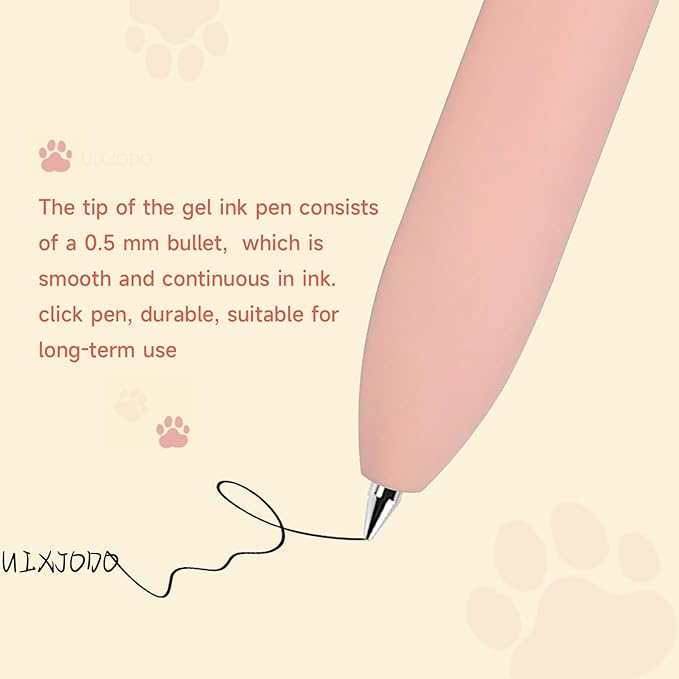 UIXJODO Cat Pens, High-End Series Cat's Tail Retractable Pen - Image 5